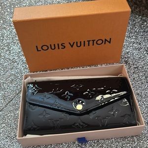 Louis Vuitton dark maroon wallet